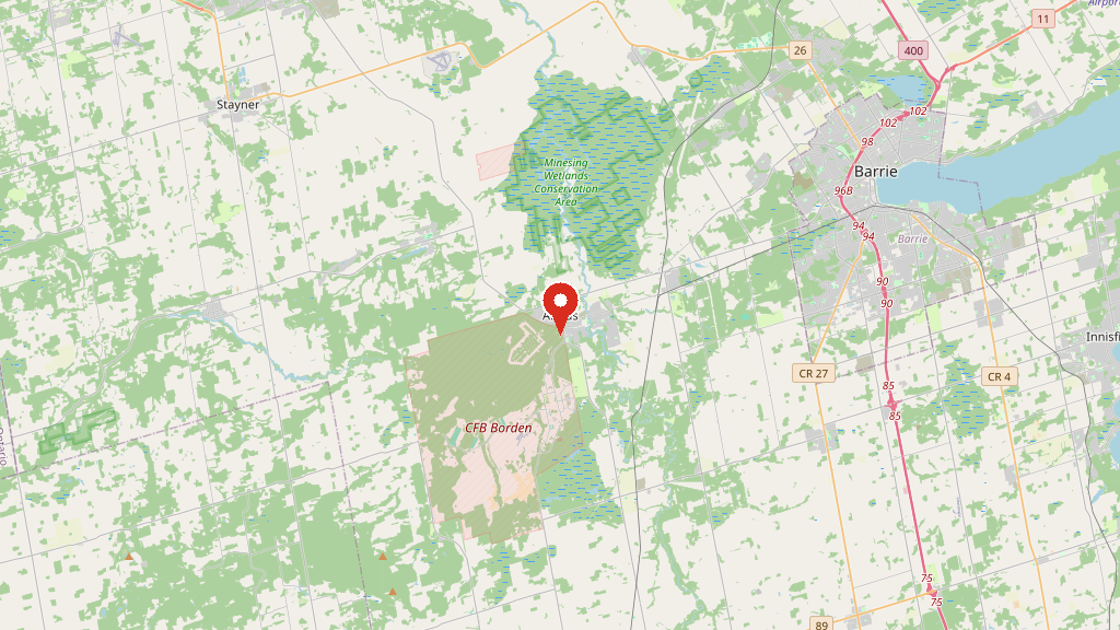 Map of our service area